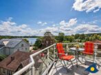 Dünen-Residenz B 14 - Balkon mit Blick auf den Schloonsee