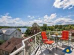 Dünen-Residenz B 14 - Balkon mit Blick auf den Schloonsee