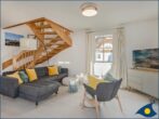 Fischerdorf Zirchow Zugvogel - Wohn-/Esszimmer mit Kamin und offener Küche