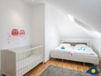 Villa Maria-Gabriele Whg. 13 - Schlafzimmer 2 mit Doppelbett, Tandembett für 2 Kinder und Kinderbett