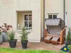 Villa Margot Whg. 21 - Terrasse mit Strandkorb