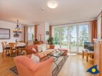 Villa Strandperle, Whg. 09 - offener Wohnbereich mit Meerblick