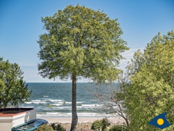 Meerblick vom überdachten Balkon - Rolandseck II, Whg. 10
