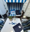 Dünenhaus Christa Whg. 03 - Terrasse mit Strandkorb