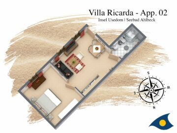 Villa Ricarda Whg. 02, 17419 Ahlbeck (Seebad), Wohnung