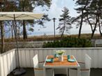 Villa Strandperle, Whg. 05 //- - Terrasse mit Ausblick auf die Ostsee