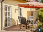 Ferienhaus Anima 4-Sterne mit Sauna und Kamin - Terrasse mit Sonnenschirm