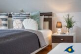 Fräulein Loddin Whg. Hugo (inkl. Strandkorb) - Schlafzimmer mit Doppelbett